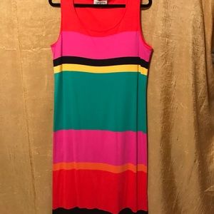 Color block maxi dress